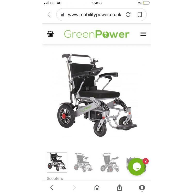 Green power xs1 electric wheelchair