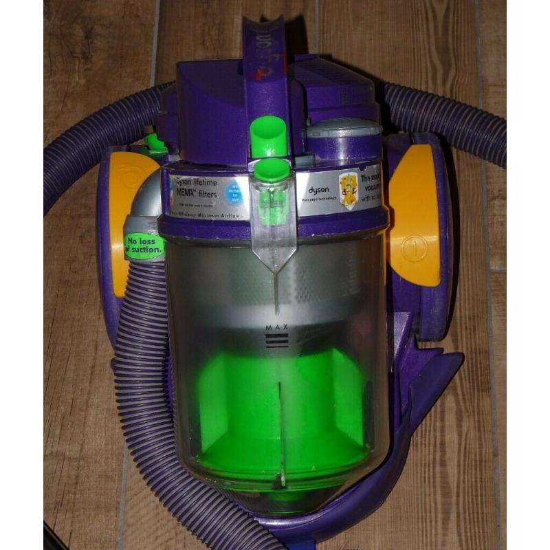 Refurbished Dyson DC05 Absolute cylinder vacuum cleaner in good condition.