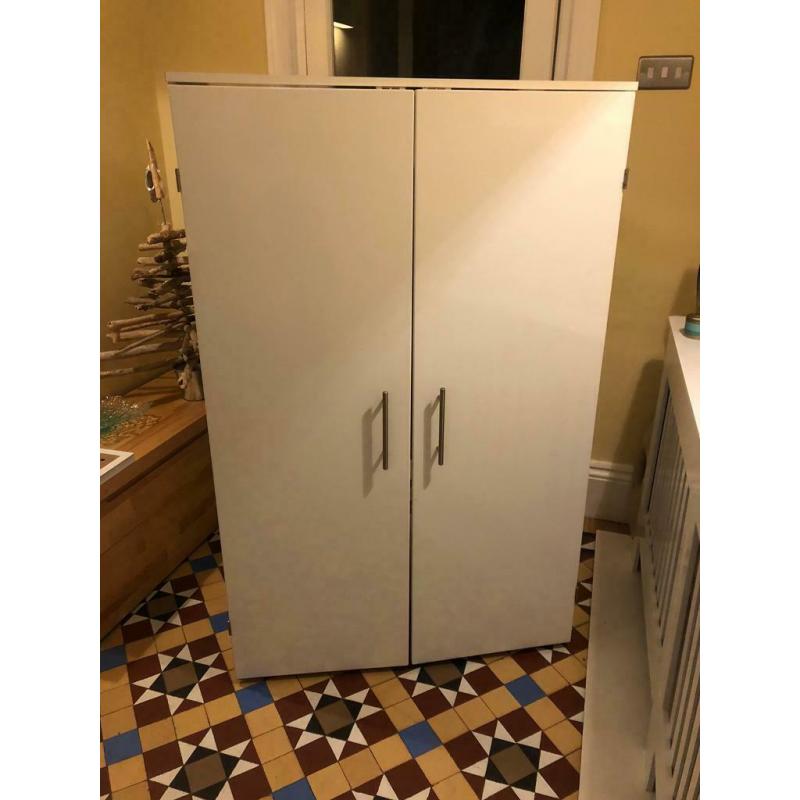 High gloss white home pc cabinet