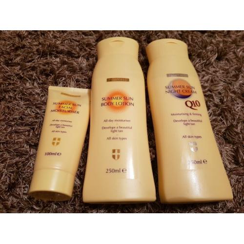 Pampered summer sun moisturizers job lot
