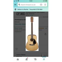 Brand new boxed Fender acoustic guitar