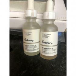 The Ordinary two bottles at 30 mil 30 mil Costner ?5 each