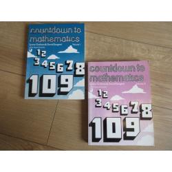 SET OF 2 MATHS BOOKS - In WELSH - secondary school level (extra help)