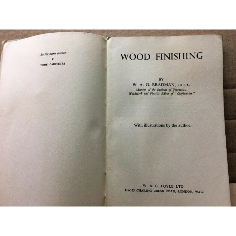 Wood finishing