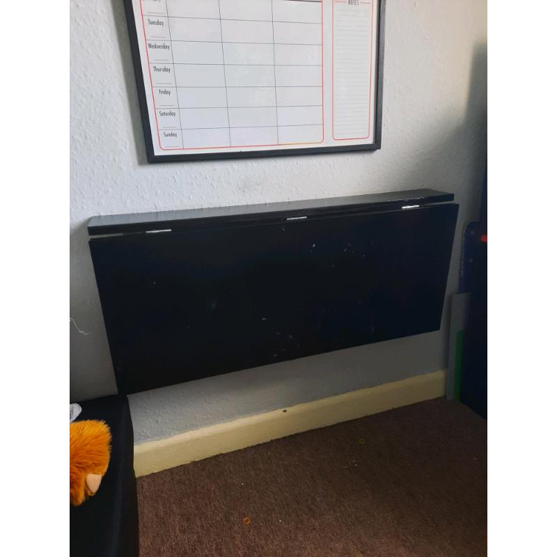 Black Wall desk