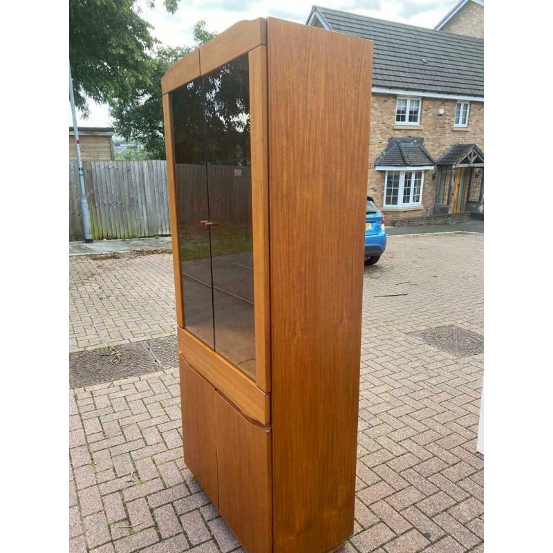 Skovby teak display cabinet