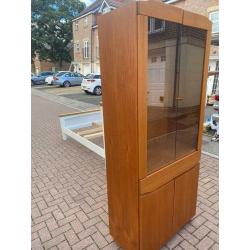 Skovby teak display cabinet