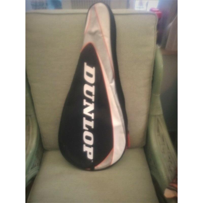 Dunlop Vibrotech Adult Tennis Racket with cover.