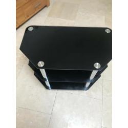 Glass tv stand