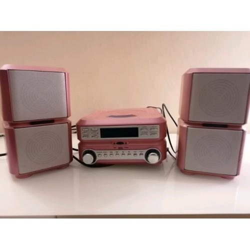 CD player and speakers
