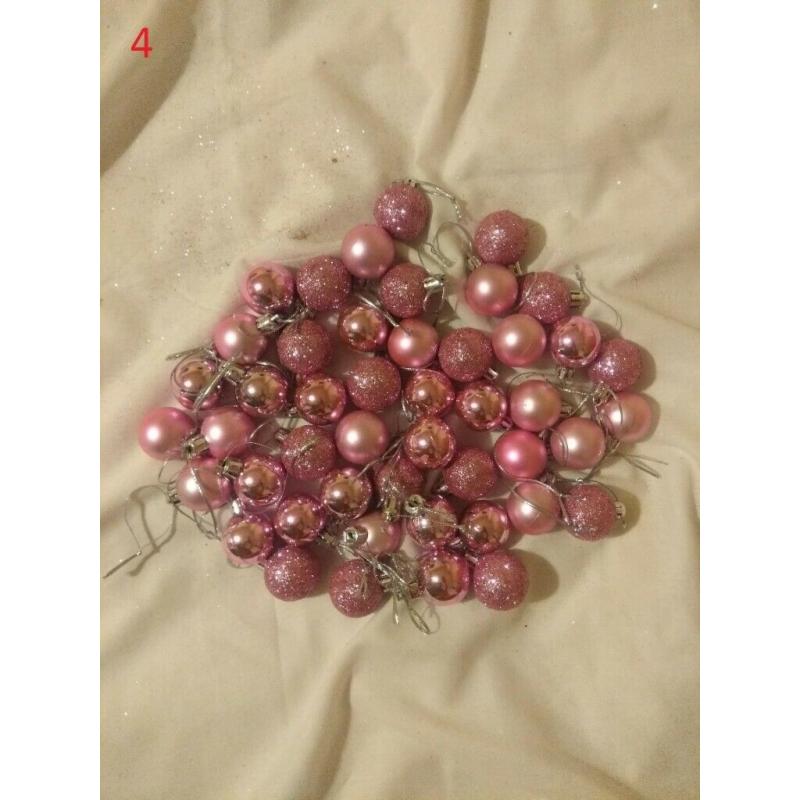 Christmas decorations baubles - all different colours and sizes