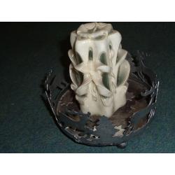 Christmas centre piece with handmade candle (still available)