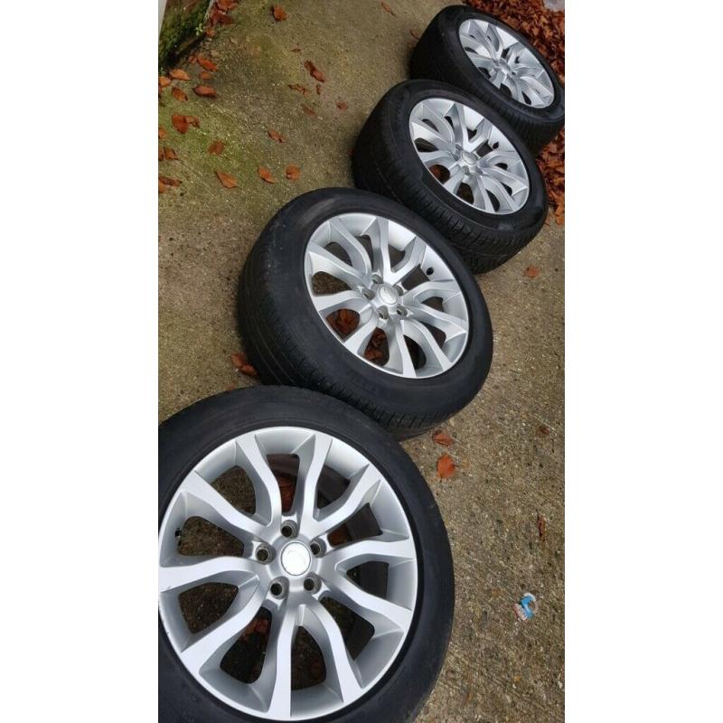 4x 20" Range Rover alloy wheels (5x120) 255/55R20 tyres Land Rover Discovery
