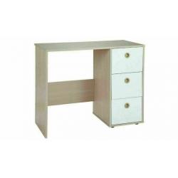 Home Camden 3 Drawer Desk - White & Acacia No914/0631 (1250)
