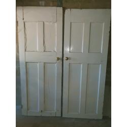 4 x hardwood doors