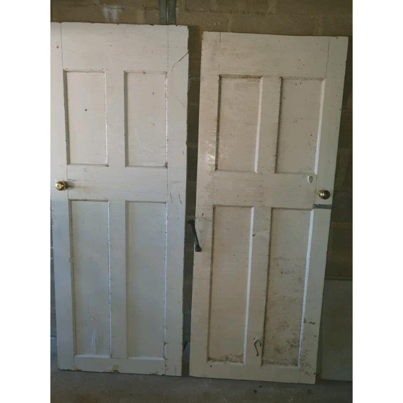 4 x hardwood doors