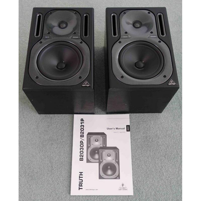 Behringer Truth Monitors B2030P As-new condition.