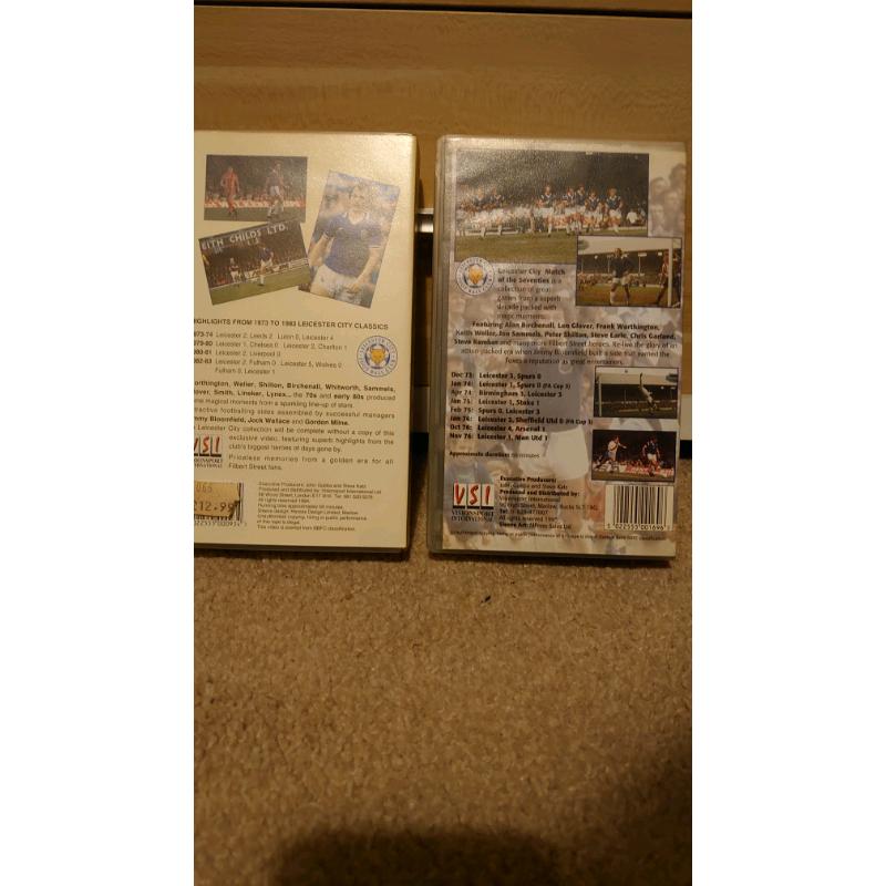 2 Classic Leicester city VHS