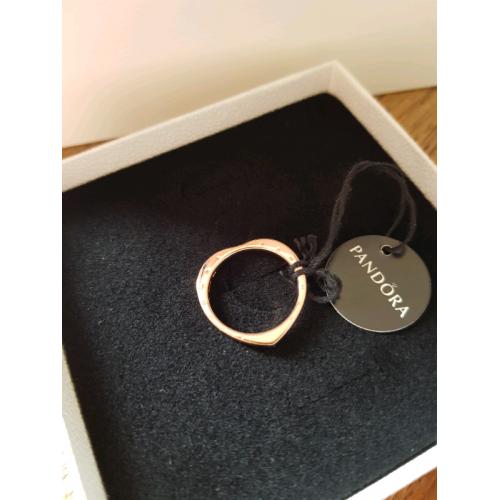 Pandora Heart Shaped Logo ring