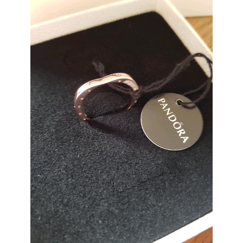 Pandora Heart Shaped Logo ring