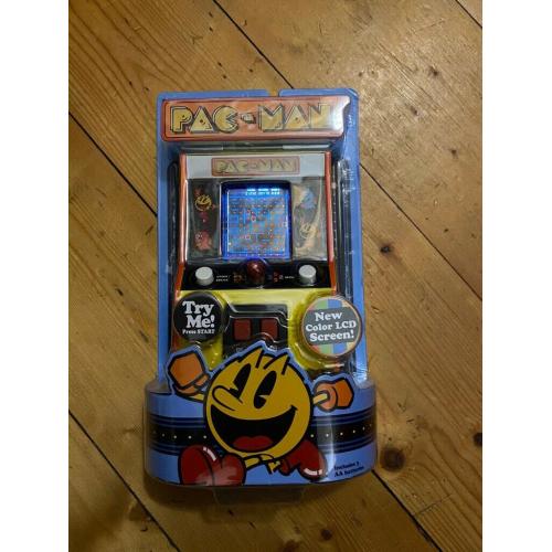 PAC MAN MINI ARCADE GAME COLOUR SCREEN BRAND NEW SEALED IN PACK