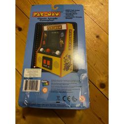 PAC MAN MINI ARCADE GAME COLOUR SCREEN BRAND NEW SEALED IN PACK