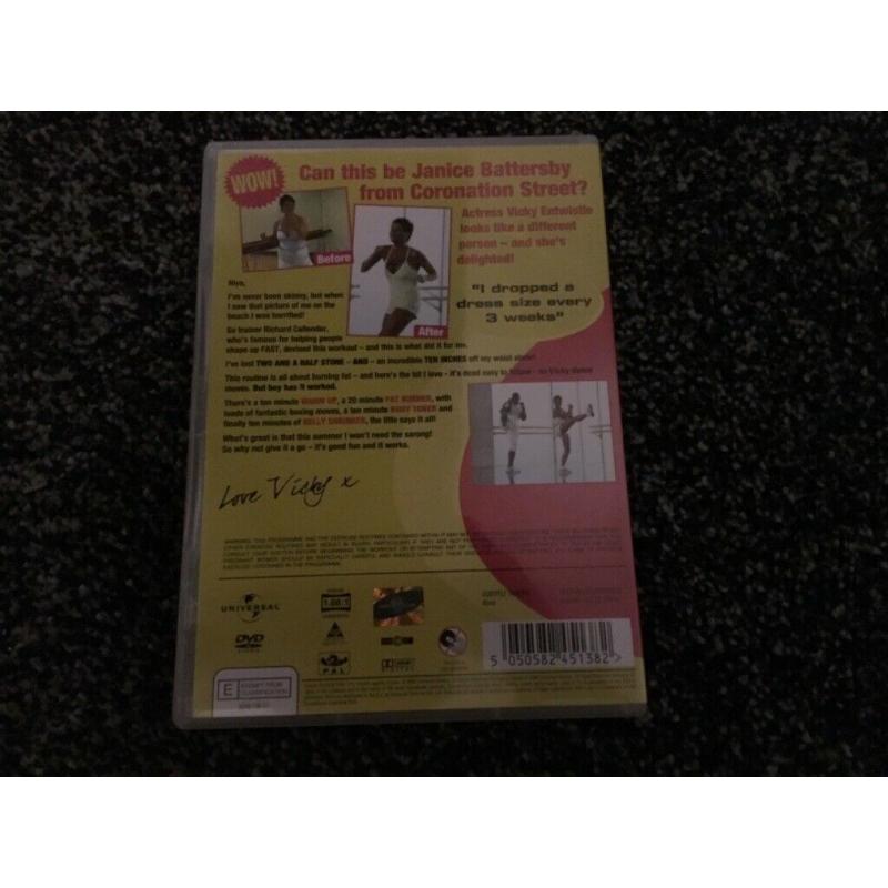 Exercise dvd, Vicky Entwistle.