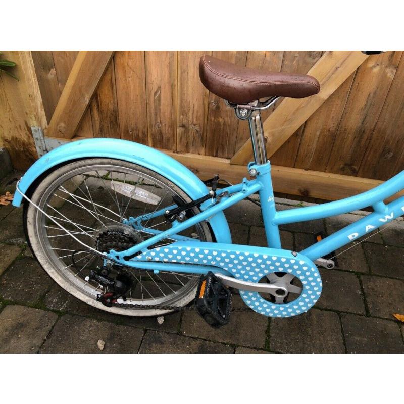 Dawes Duchess girls blue bicycle 16inch wheel