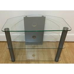Glass TV stand