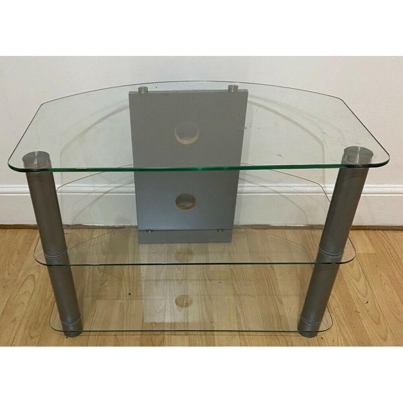 Glass TV stand