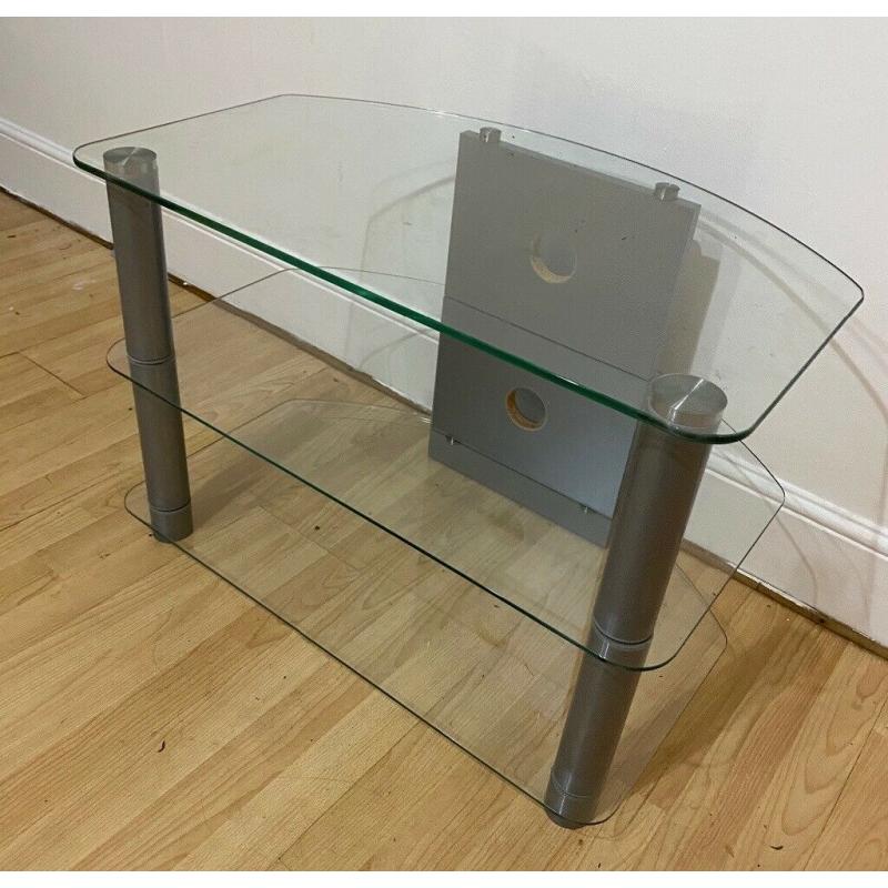 Glass TV stand