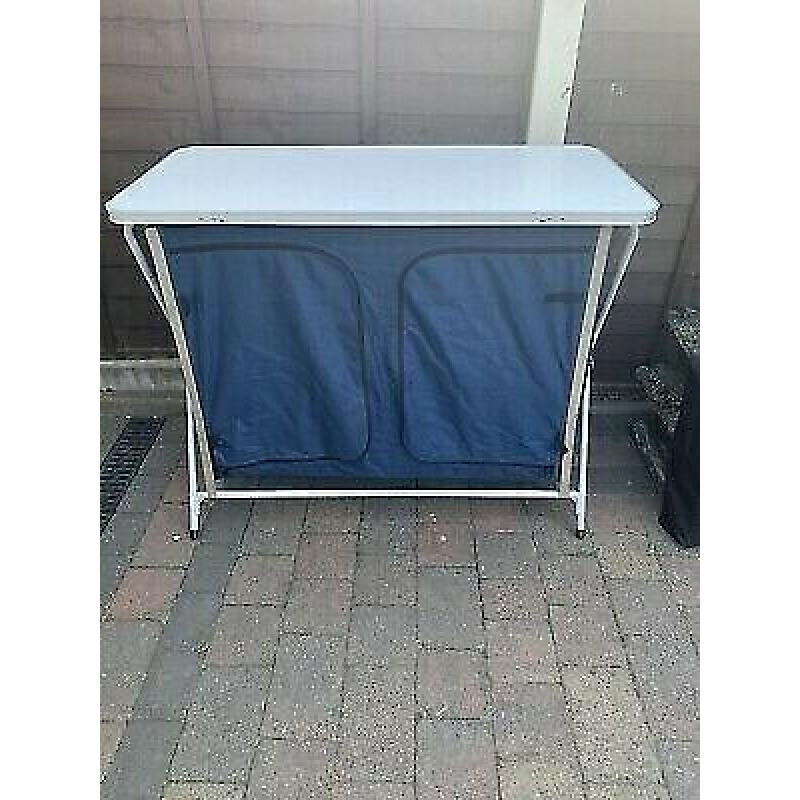 Camping Table, collapsible, has 7 shelves internally, come with carry bag - ?5