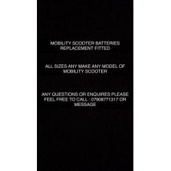Mobility scooter battery replacement and servicing FREE FITTING