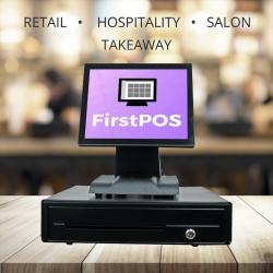 12 Inch Touchscreen EPOS POS Cash Register Till System for Retail, Hospitality, Takeaway and Salon