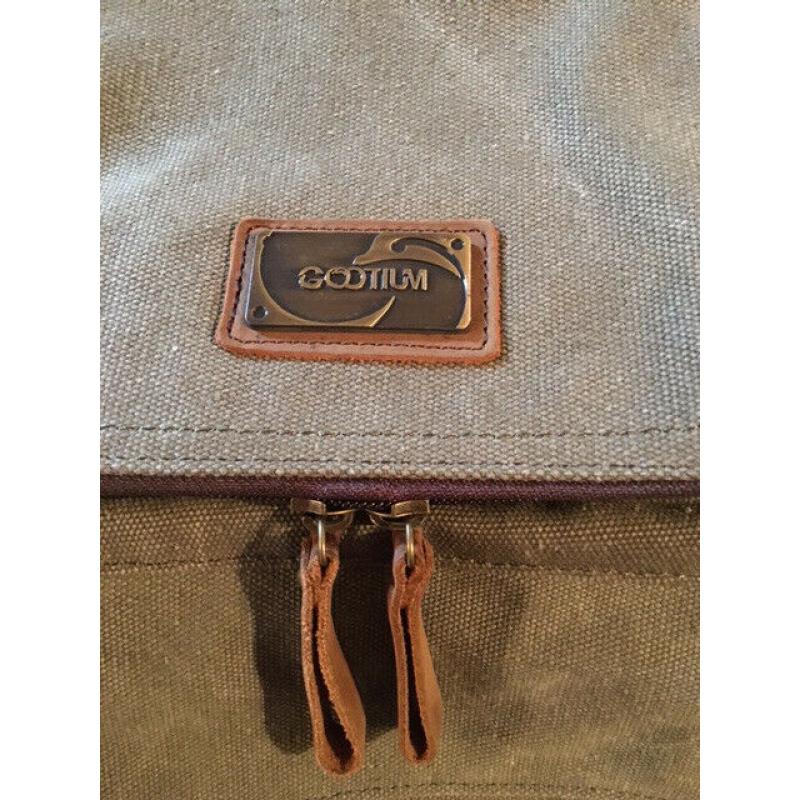 Canvas and Leather Backpack
