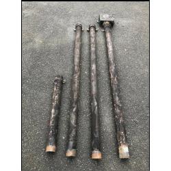 Cast iron down pipe