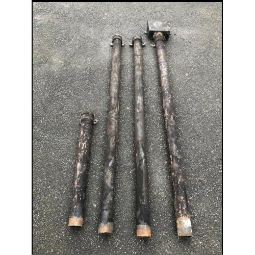Cast iron down pipe
