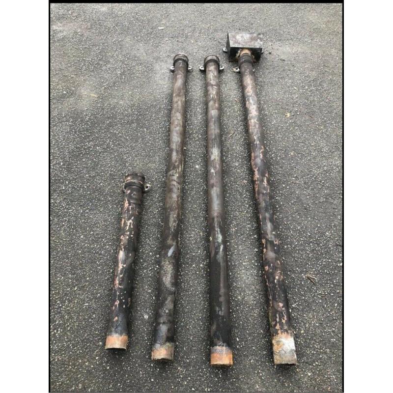 Cast iron down pipe