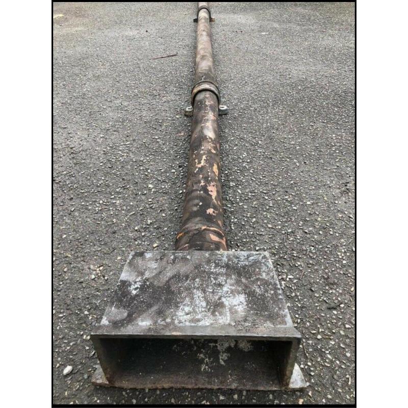 Cast iron down pipe