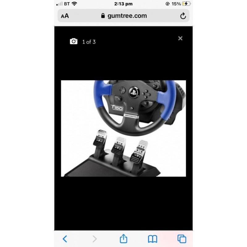 THRUSTMASTER T150 PRO steering wheel and pedals