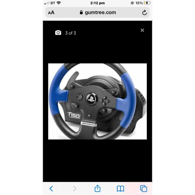 THRUSTMASTER T150 PRO steering wheel and pedals