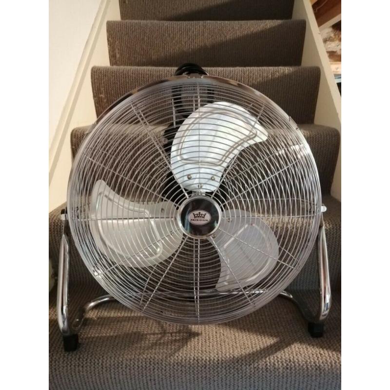 Prem-I-Air chrome electric fan