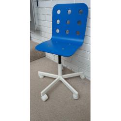 IKEA Jules children's desk chair in blue