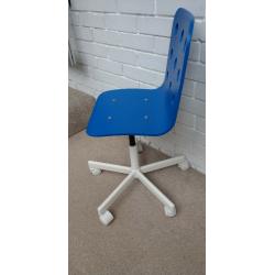 IKEA Jules children's desk chair in blue