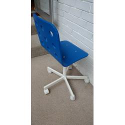 IKEA Jules children's desk chair in blue