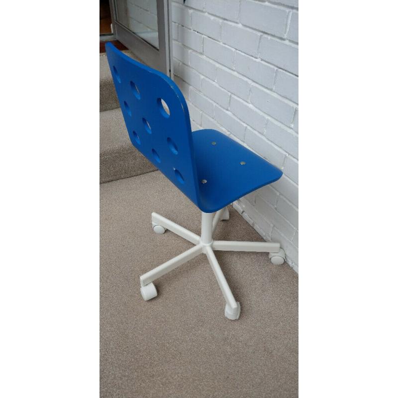 IKEA Jules children's desk chair in blue