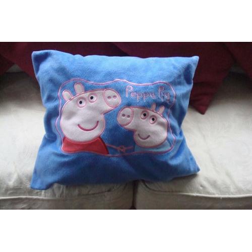 BLUE PEPPA PIG CUSHION AS NEW