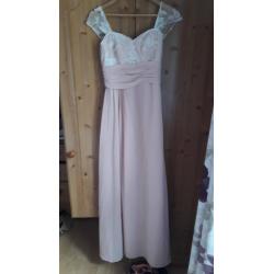 3 x blush bridesmaid dresses