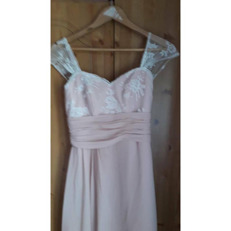3 x blush bridesmaid dresses