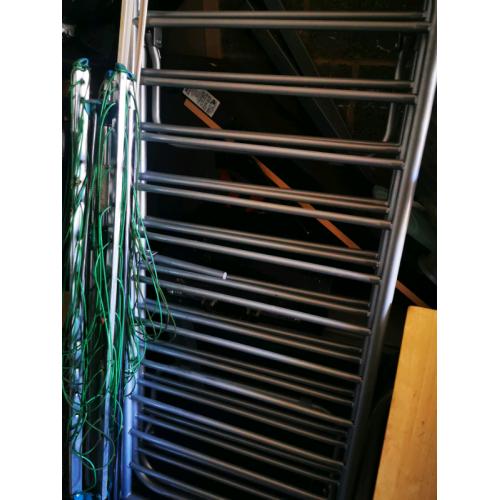 Metal silver futon frame